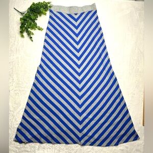 Calvin Klein maxi skirt performance quick dry M medium stretchy with split blue